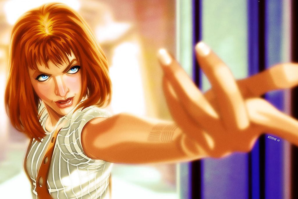 Leeloo Dallas, character from popular 90s action film The Fifth Element.