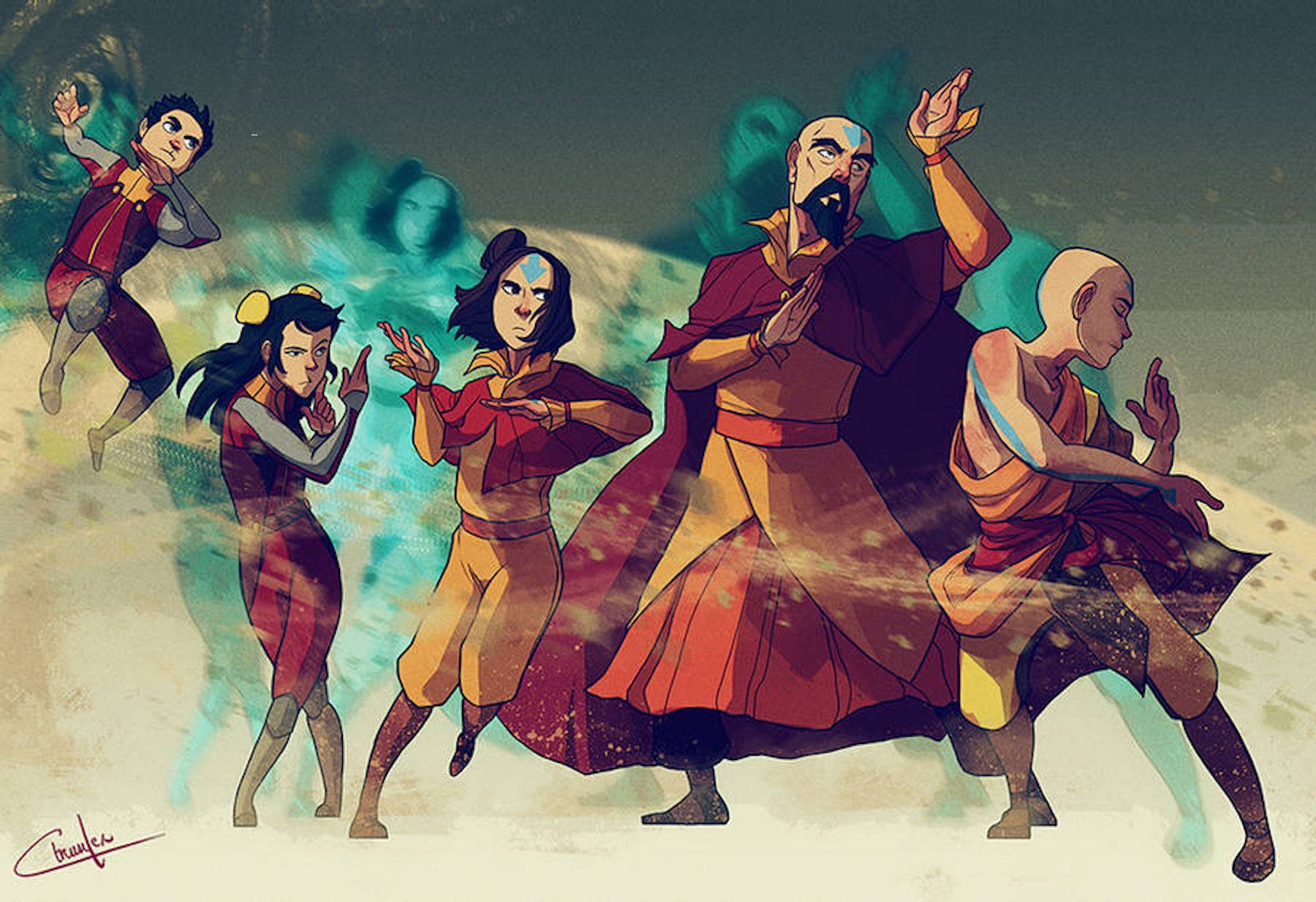 Airbending power from Avatar franchise.