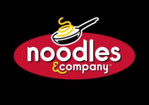 Noodles and Company logo in black, white, red, and yellow.