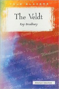 Abstract watercolor cover for The Veldt by Ray Bradbury.