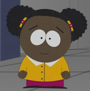 Nichole Daniels from South Park, smiling.