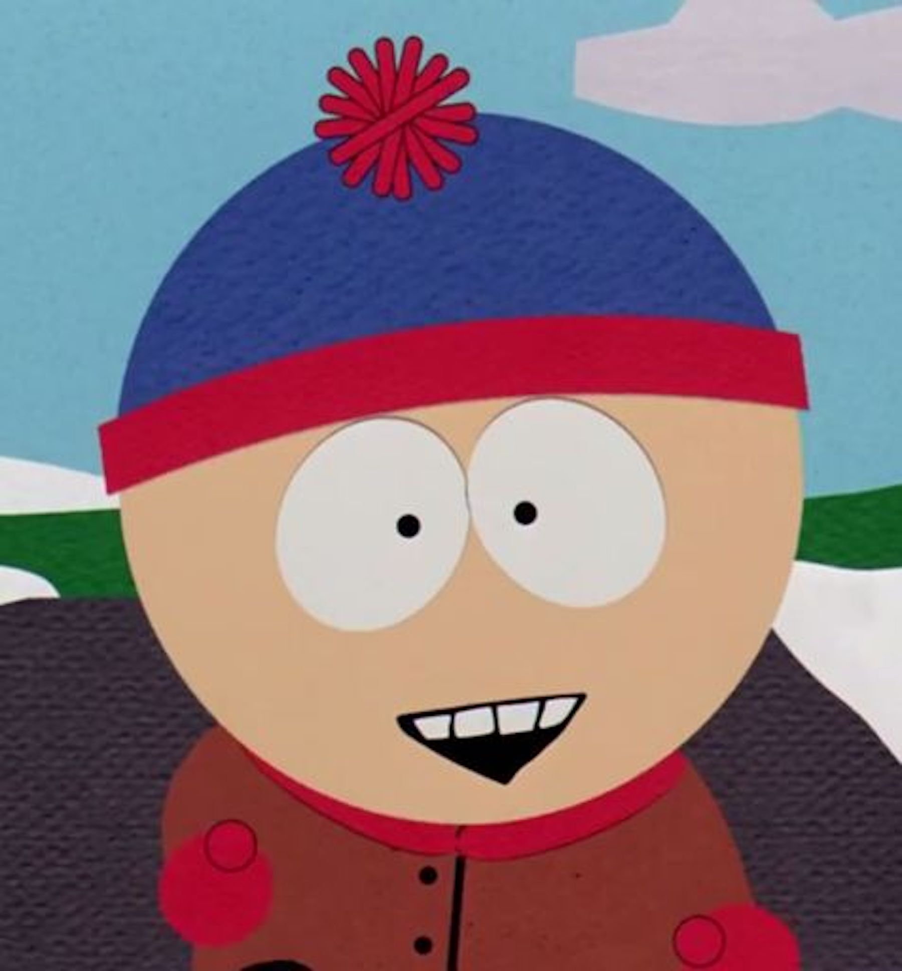 Stan Marsh smiling and giving the thumbs up.