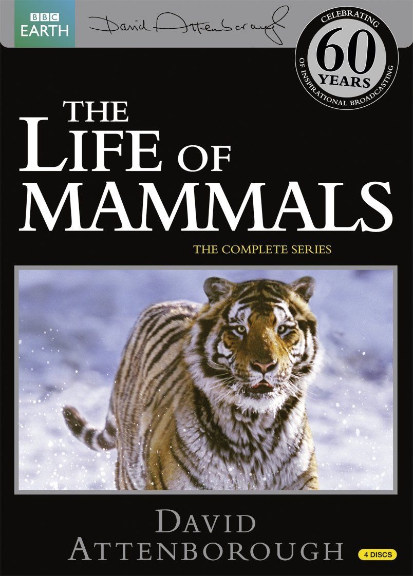 "The Life of Mammals" with David Attenborough complete series cover.