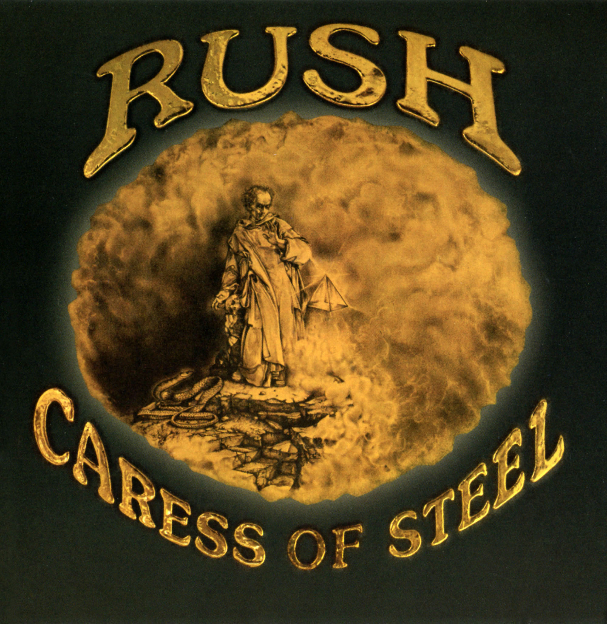 Caress of Steel by Rush album cover
