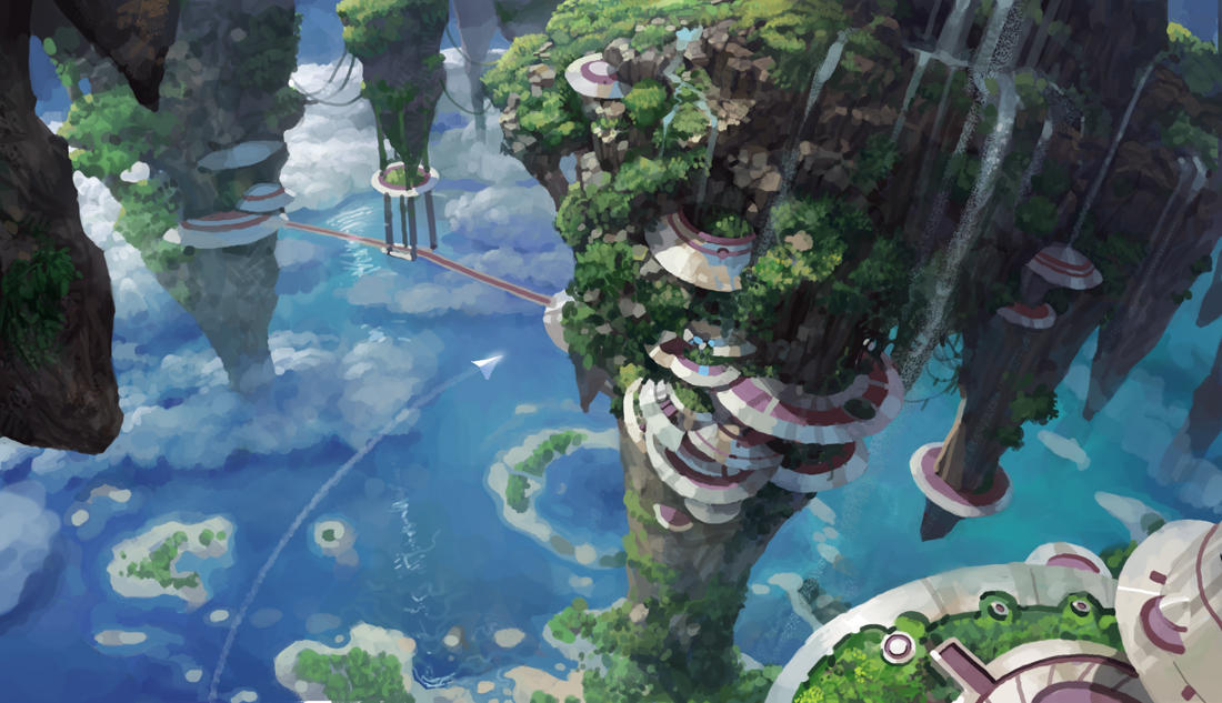 "Floating Island" by molybdenumgp03 on DeviantArt