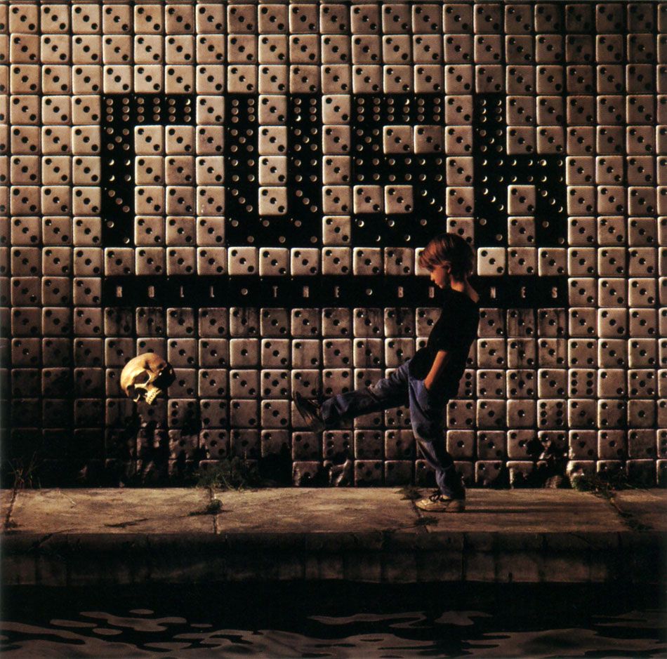 "Roll the Bones" by Rush album cover