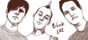 Fanart of the pop-punk band Blink-182