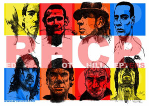 Artistic drawing of band Red Hot Chili Peppers via Deviant Art by ArtisticSchmidt